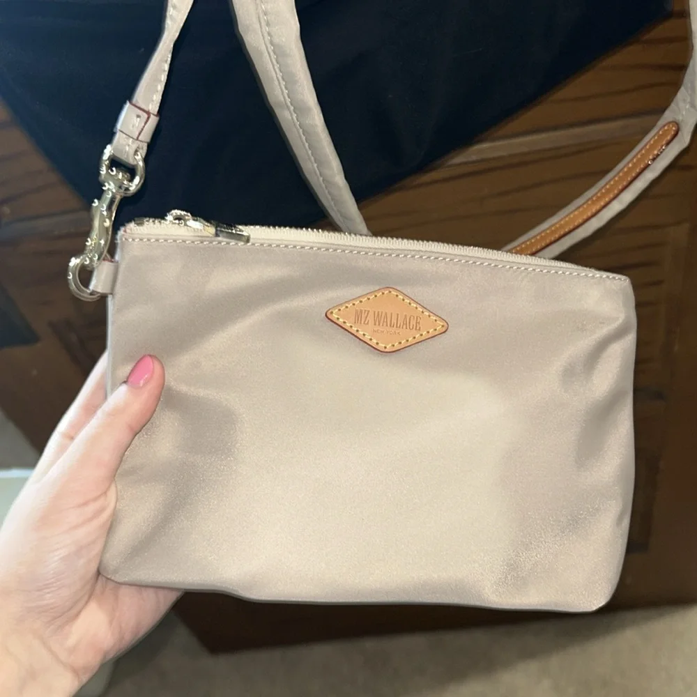 MZ Wallace Soho Tote. Two-Tone Black and Tan Bag - Picture 2 of 16